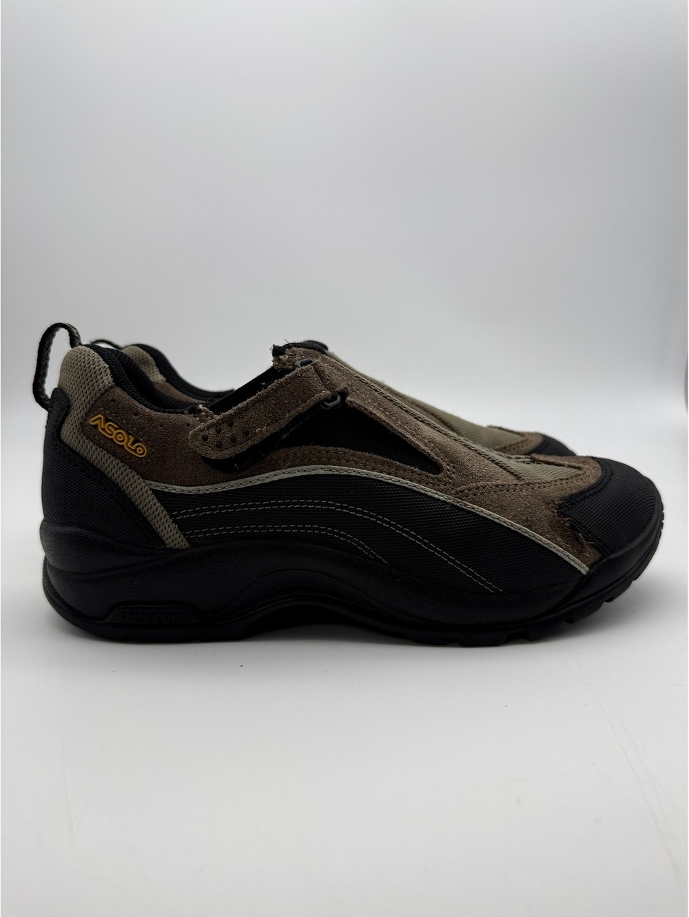 Asolo Cruiser Womens Slip On Outdoor Walking Shoes Brown Suede Vibram Size 8.5